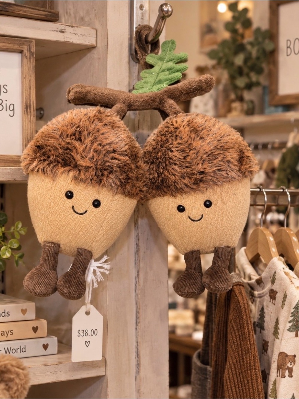Jellycat New w Tags Cute Acorn Plush Kids Toddler Stuffed Animal Toy